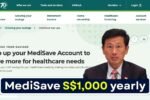 MediSave Matching up to S$1,000 yearly